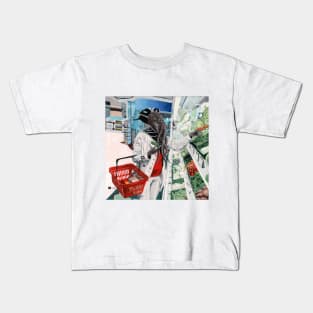 Mind Flayer Grocery Shopping Realistic Art Kids T-Shirt